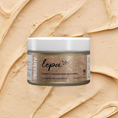 Lepa - Potato & Willow Bark Face Mask – Face Pack on Brown Living™. SKU: ORG - LEPA - FM - POTATO - WILLOW - 50. Img 2.