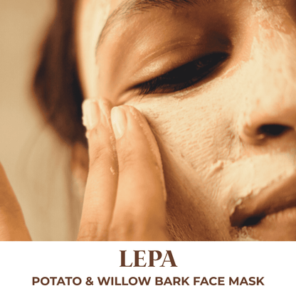 Lepa - Potato & Willow Bark Face Mask – Face Pack on Brown Living™. SKU: ORG-LEPA-FM-POTATO-WILLOW-50. Img 6.