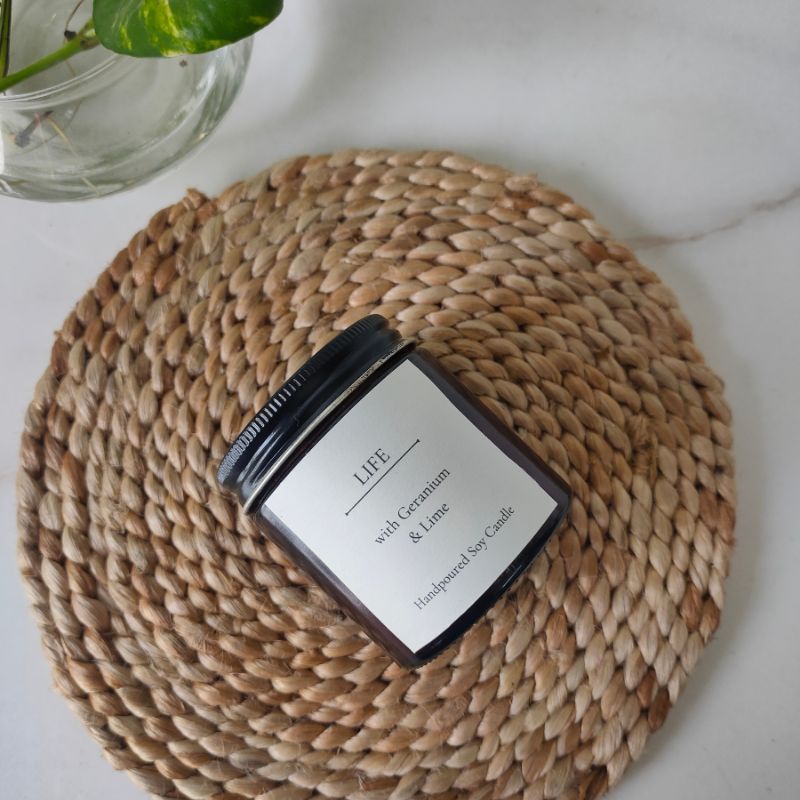 Life Scented Soy Wax Candle – Natural & Long - Lasting – Candles & Fragrances on Brown Living™. SKU: BGSC000003. Img 1.