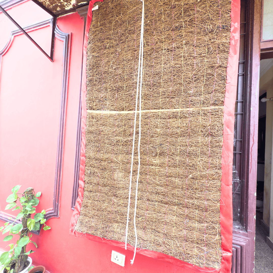 Life Vetiver Curtains Roots Of Khus Grass 3x6 Ft Natural Curtain – Curtains on Brown Living™. SKU: vetiver. Img 2.