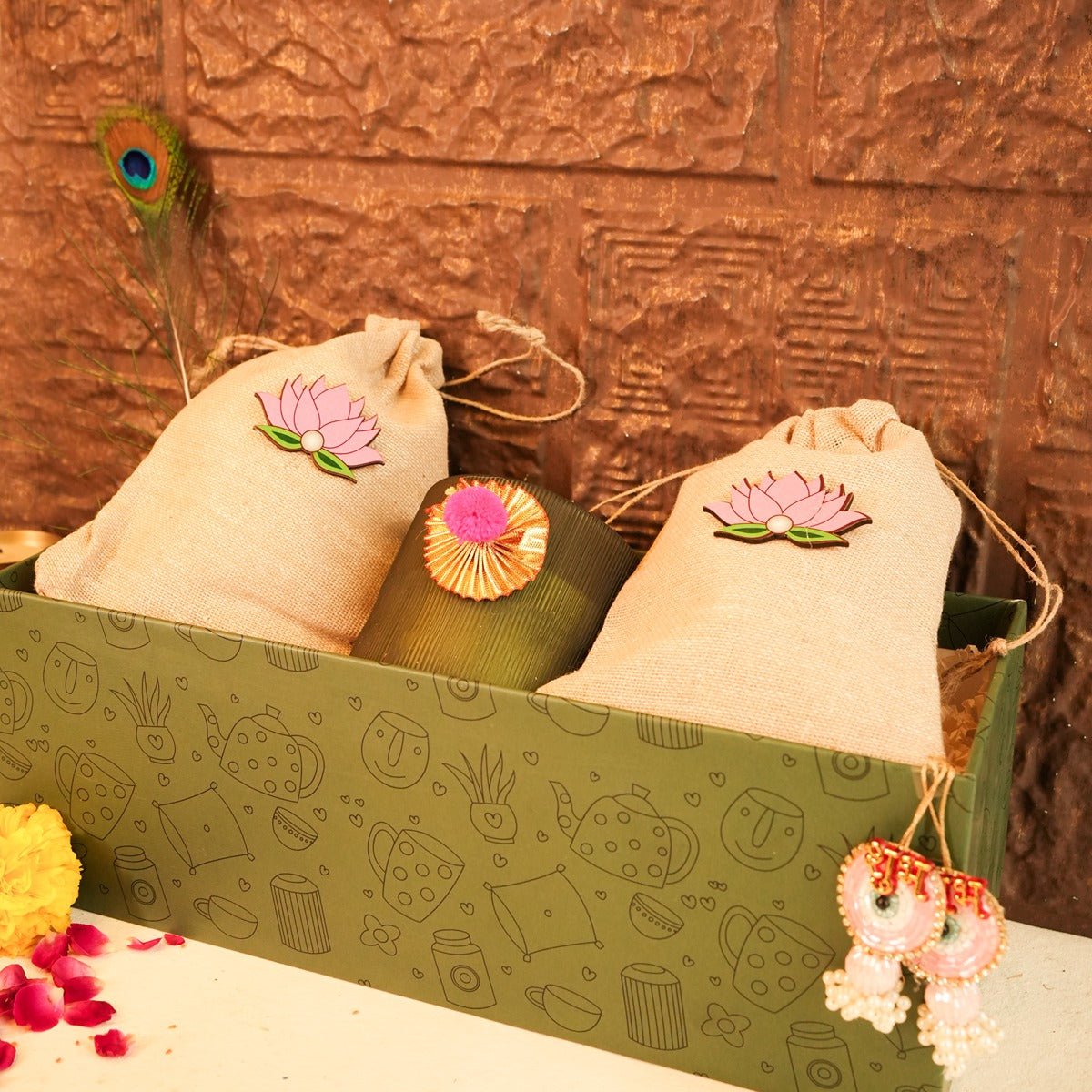 Light & Nourish Hamper – Healthy & Festive Diwali Gift – Gift Hampers on Brown Living™. SKU: GB - 420. Img 1.