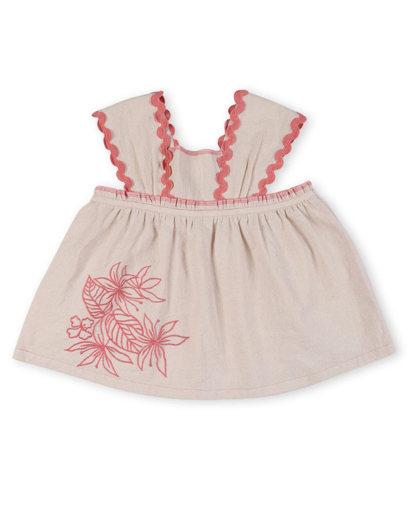 Lillete Embroidered Top and Alouette Jacquard Shorts Co - Ord Set | Verified Sustainable Kids Daywear Sets on Brown Living™