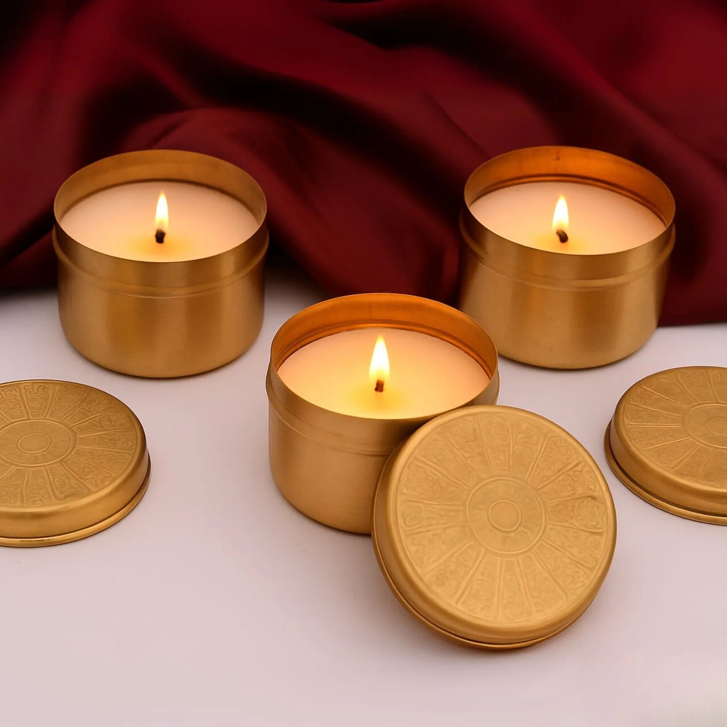 Limited Edition Heritage Box – Handcrafted Brass Candle Gift Set – Candles & Fragrances on Brown Living™. SKU: PRA25GH020. Img 3.