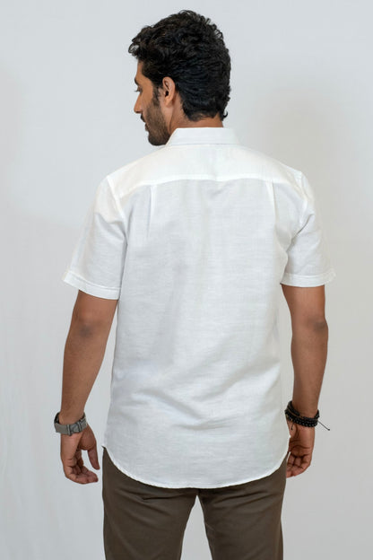 Linen Cotton Classic – Mens Shirt on Brown Living™. SKU: ANTLCCLL. Img 5.
