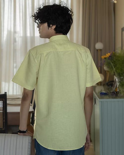 Linen Cotton Classic Shirt With Hidden Pockets | Premium Comfort Wear – Mens Shirt on Brown Living™. SKU: ANTLCCLFYVS. Img 5.