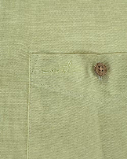 Linen Cotton Classic Shirt With Hidden Pockets | Premium Comfort Wear – Mens Shirt on Brown Living™. SKU: ANTLCCLFYVS. Img 4.