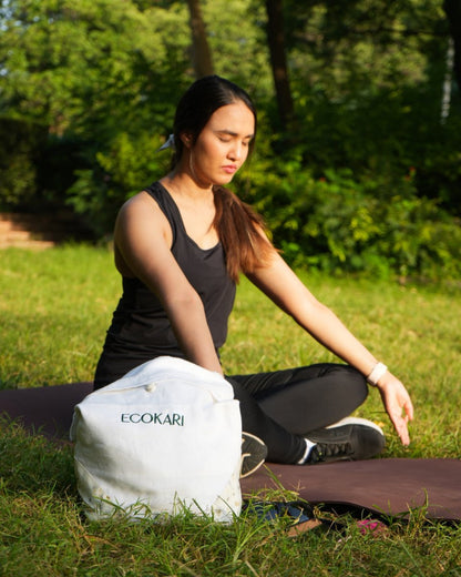 Linen Yoga Mat Bag | Verified Sustainable by Brown Living™