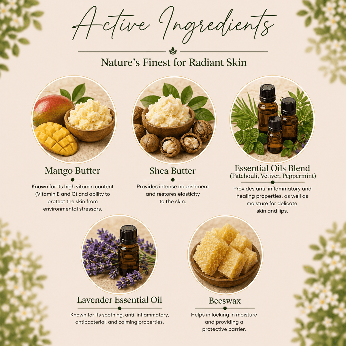 Lip Balm with Mango Butter – Lip Balms on Brown Living™. SKU: PERE18. Img 3.