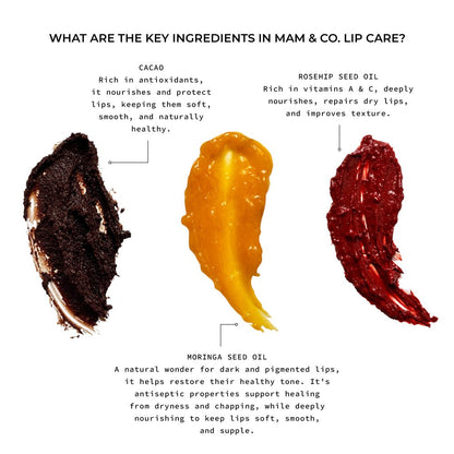 Lip Care Set | Lip Scrub, Lip Butter, Lip & Cheek Tint – Lip Scrub on Brown Living™. SKU: LC03. Img 5.