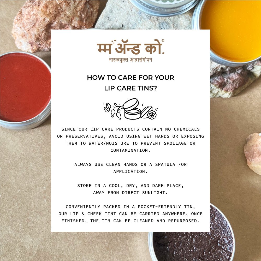 Lip Care Set | Lip Scrub, Lip Butter, Lip & Cheek Tint – Lip Scrub on Brown Living™. SKU: LC03. Img 7.