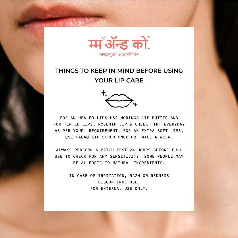 Lip Care Set | Lip Scrub, Lip Butter, Lip & Cheek Tint – Lip Scrub on Brown Living™. SKU: LC03. Img 6.