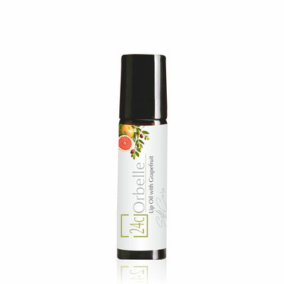 Lip Oil with Grapefruit - Amber Rollon – Lip Balms on Brown Living™. SKU: PERE20. Img 1.
