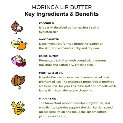 Lips Best Friends Pack - Moringa Lip Butter + Chocolate Lip Scrub | Verified Sustainable by Brown Living™