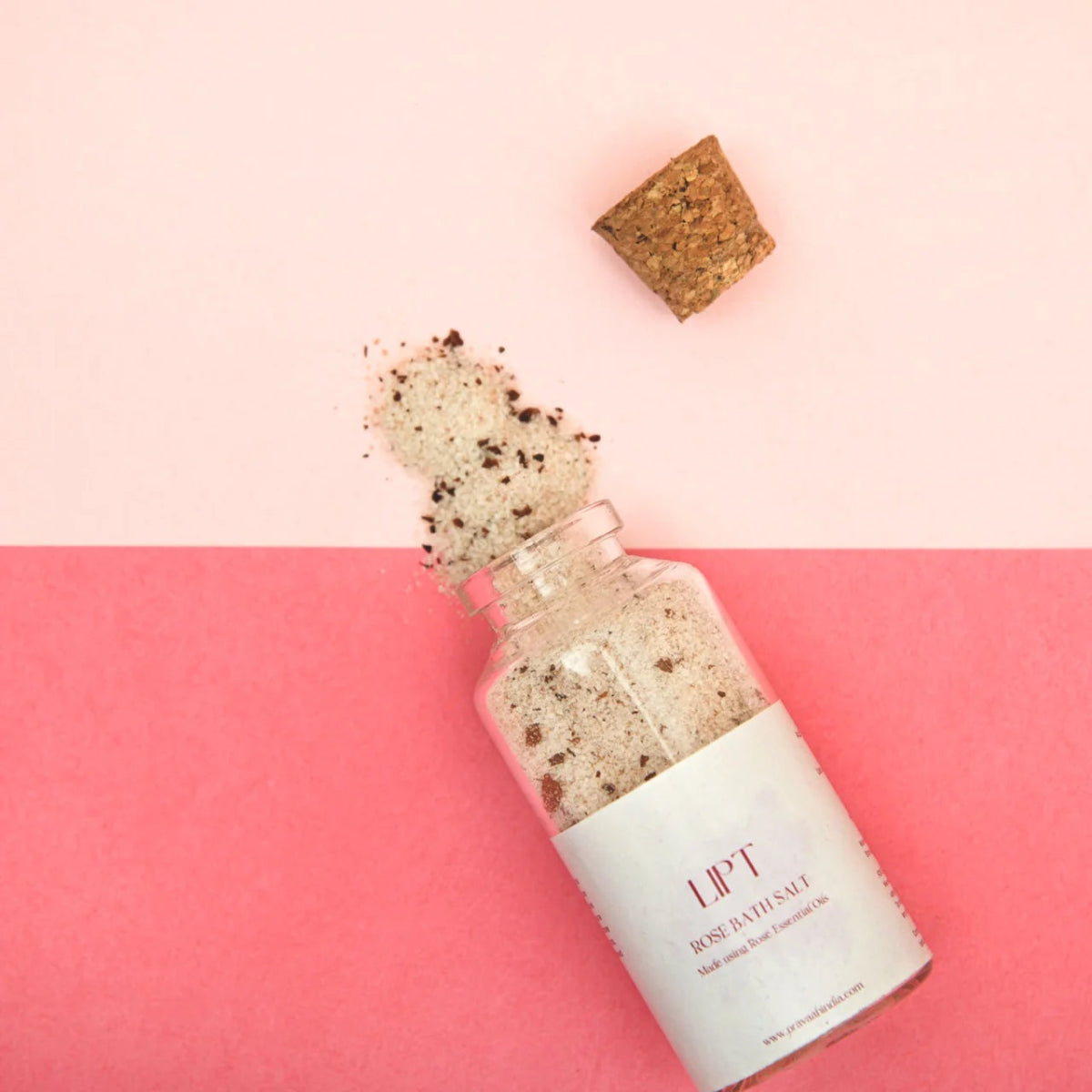 Lipt - Handmade Rose Bath Salt – Bath Salt by Pravaah India available on Brown Living™. . SKU: PRA24HD002_S. Img 1.
