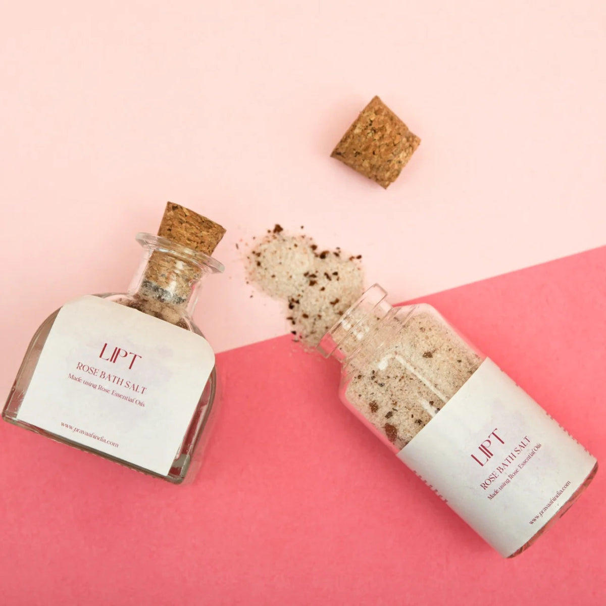 Lipt - Handmade Rose Bath Salt – Bath Salt by Pravaah India available on Brown Living™. . SKU: PRA24HD002_S. Img 2.