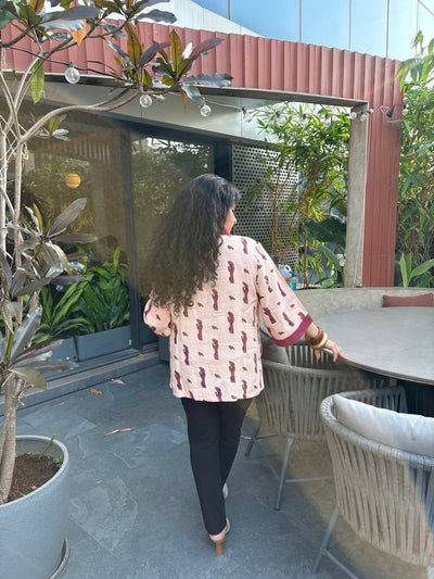 Little Bird Hemp Top for Women – Womens Blouse on Brown Living™. SKU: TCC-SW26-06-XS. Img 5.