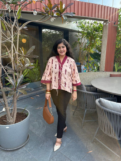 Little Bird Hemp Top for Women – Womens Blouse on Brown Living™. SKU: TCC-SW26-06-XS. Img 1.