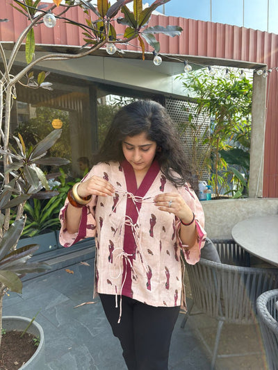 Little Bird Hemp Top for Women – Womens Blouse on Brown Living™. SKU: TCC-SW26-06-XS. Img 4.