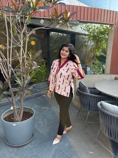 Little Bird Hemp Top for Women – Womens Blouse on Brown Living™. SKU: TCC-SW26-06-XS. Img 3.