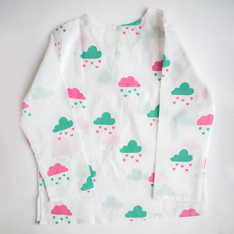 Little Clouds - Unisex Kids Cotton Nightwear | Verified Sustainable by Brown Living™