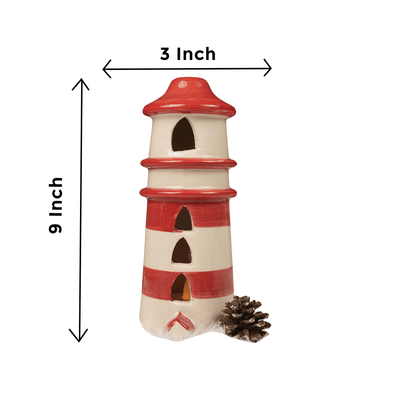 Little Lantern Home – Ceramic | Decorative Lantern Candle Holder – Home Decor on Brown Living™. SKU: CC8. Img 1.