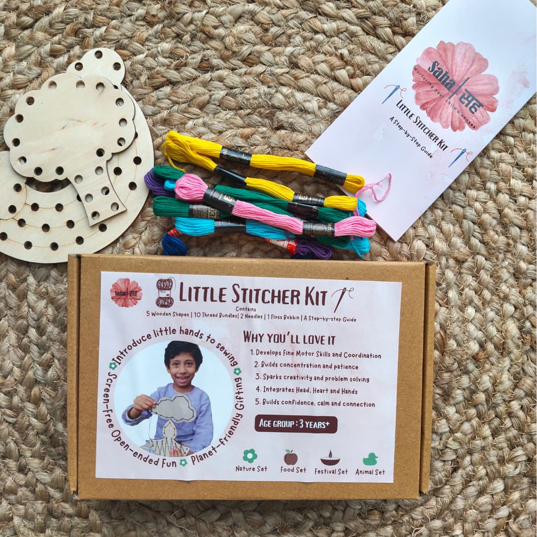 Little Stitcher Kit - Sewing Kit for Preschoolers – Art & Craft Supplies on Brown Living™. SKU: SSKF. Img 6.