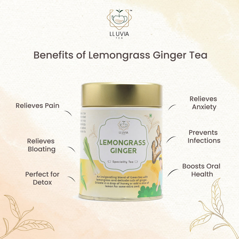 Lemongrass Ginger - Relieve Anxiety & Detox - 50g