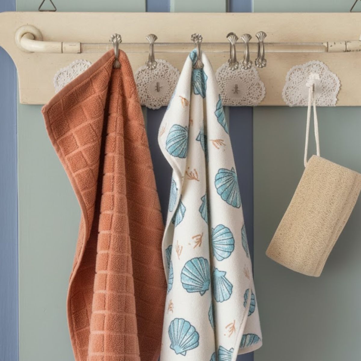 Long Natural Gourd Loofah (Pack of 2) | Plant Based Body Scrubber – Body Scrub on Brown Living™. SKU: KOE-015-LL-2. Img 4.