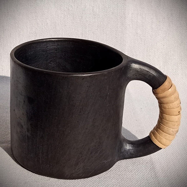 Longpi Black Pottery Beer Mug - Medium | Verified Sustainable by Brown Living™