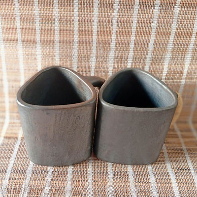 Longpi Black Pottery Trikon Coffee Mug - Large – Mugs on Brown Living™. SKU: SACHII017T. Img 2.