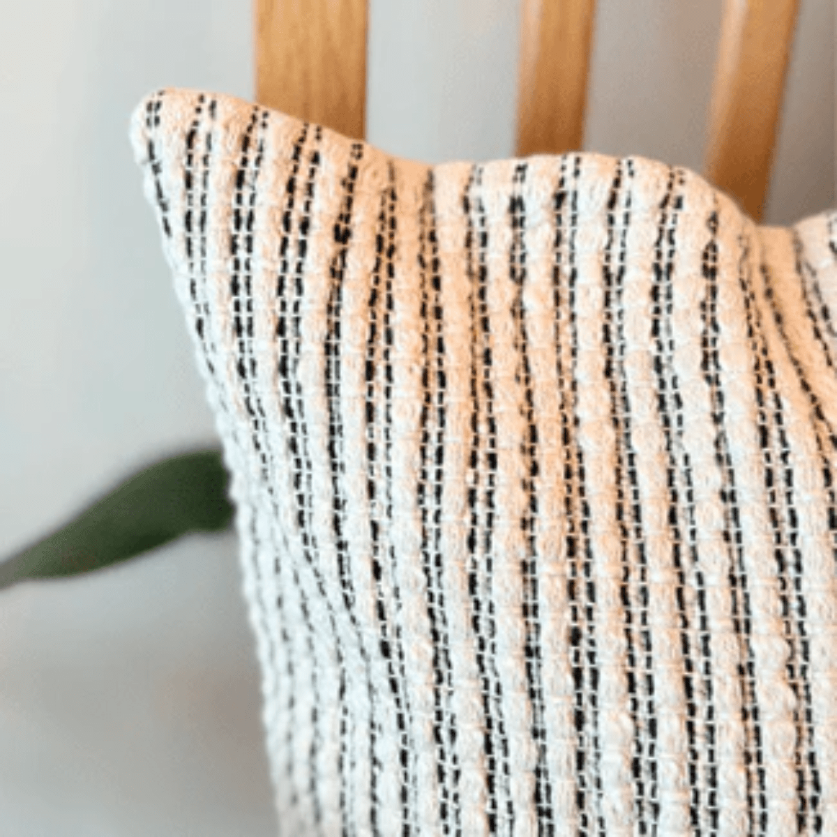 Loom Grid Cushion Cover Cotton Textured Decorative Cover – Covers & Inserts on Brown Living™. SKU: LGDSHPILOW. Img 7.