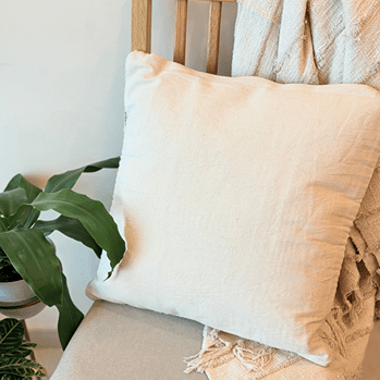 Loom Grid Cushion Cover Cotton Textured Decorative Cover – Covers & Inserts on Brown Living™. SKU: LGDSHPILOW. Img 3.