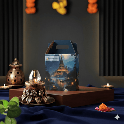 Lotus Akand Jyot Diya – Traditional Festival Lighting – Home Decor on Brown Living™. SKU: D27. Img 9.