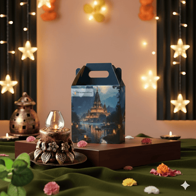 Lotus Akand Jyot Diya – Traditional Festival Lighting – Home Decor on Brown Living™. SKU: D27. Img 5.