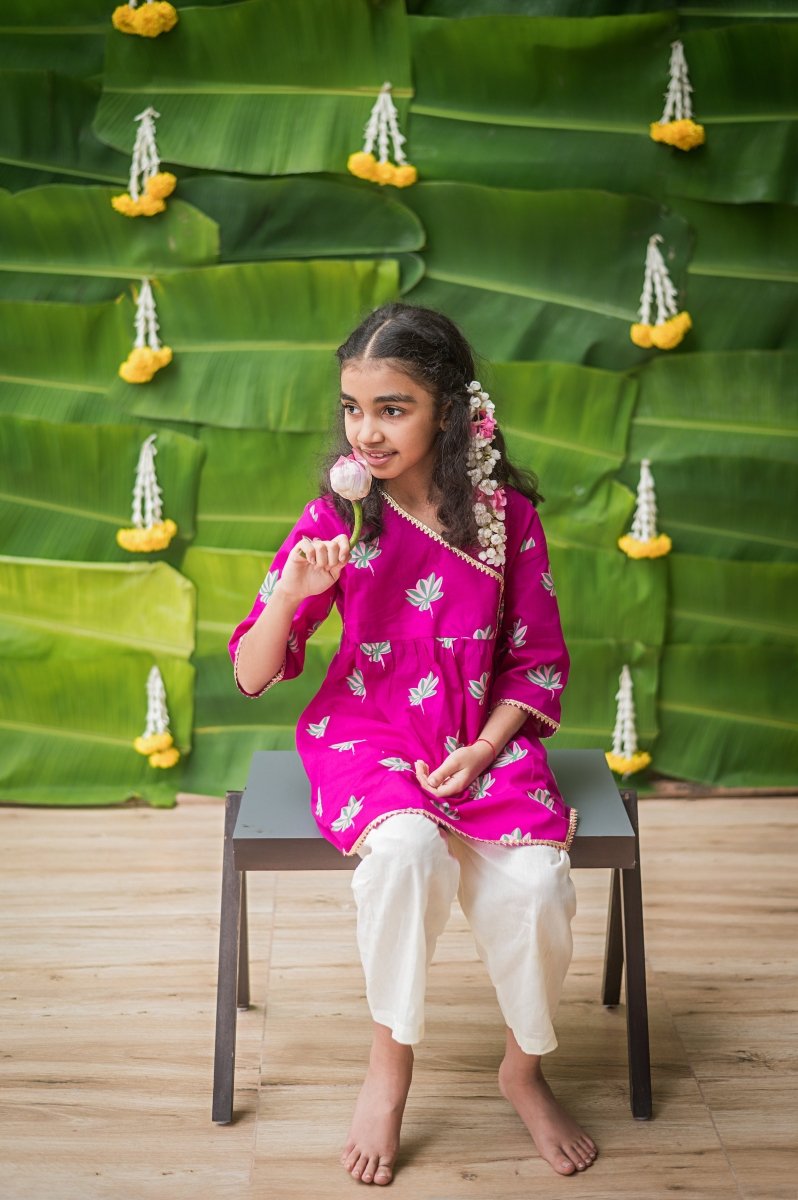 Lotus Bloom - Girls Ethnic Wear | Verified Sustainable by Brown Living™