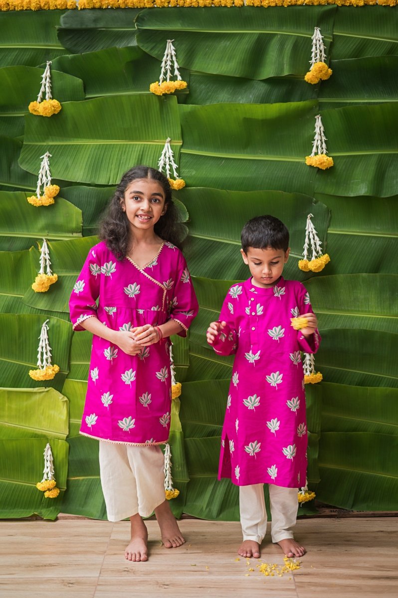 Lotus Bloom - Girls Ethnic Wear | Verified Sustainable by Brown Living™