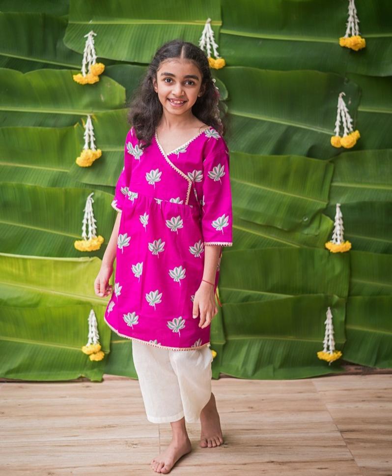 Lotus Bloom - Girls Ethnic Wear | Verified Sustainable by Brown Living™