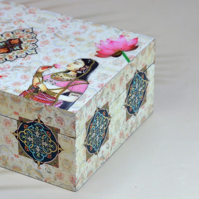 Lotus Tea Box | Jewellery Box | Verified Sustainable by Brown Living™