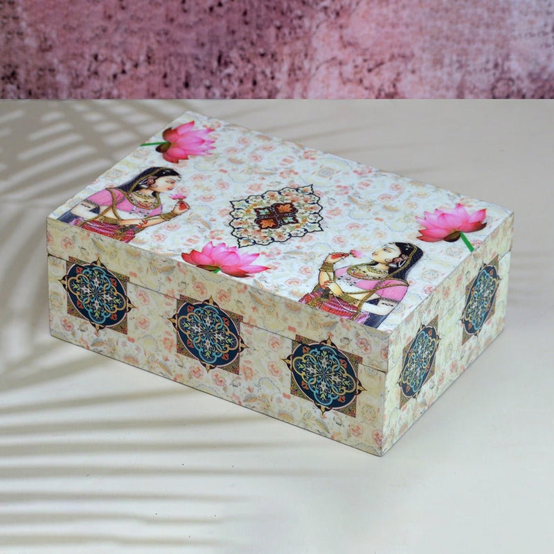 Lotus Tea Box | Jewellery Box | Verified Sustainable by Brown Living™