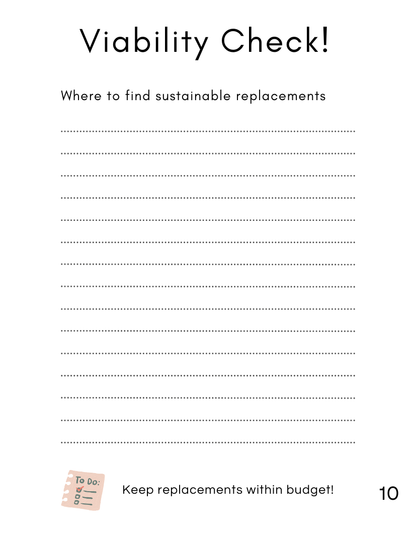 Low - Waste Planner – Digital Eco - Friendly Productivity & Organisation – Educational Courses on Brown Living™. SKU: LWPEB. Img 4.