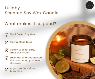 Lullaby Scented Soy Wax Candle – Candles & Fragrances on Brown Living™. SKU: BGSC000004. Img 2.
