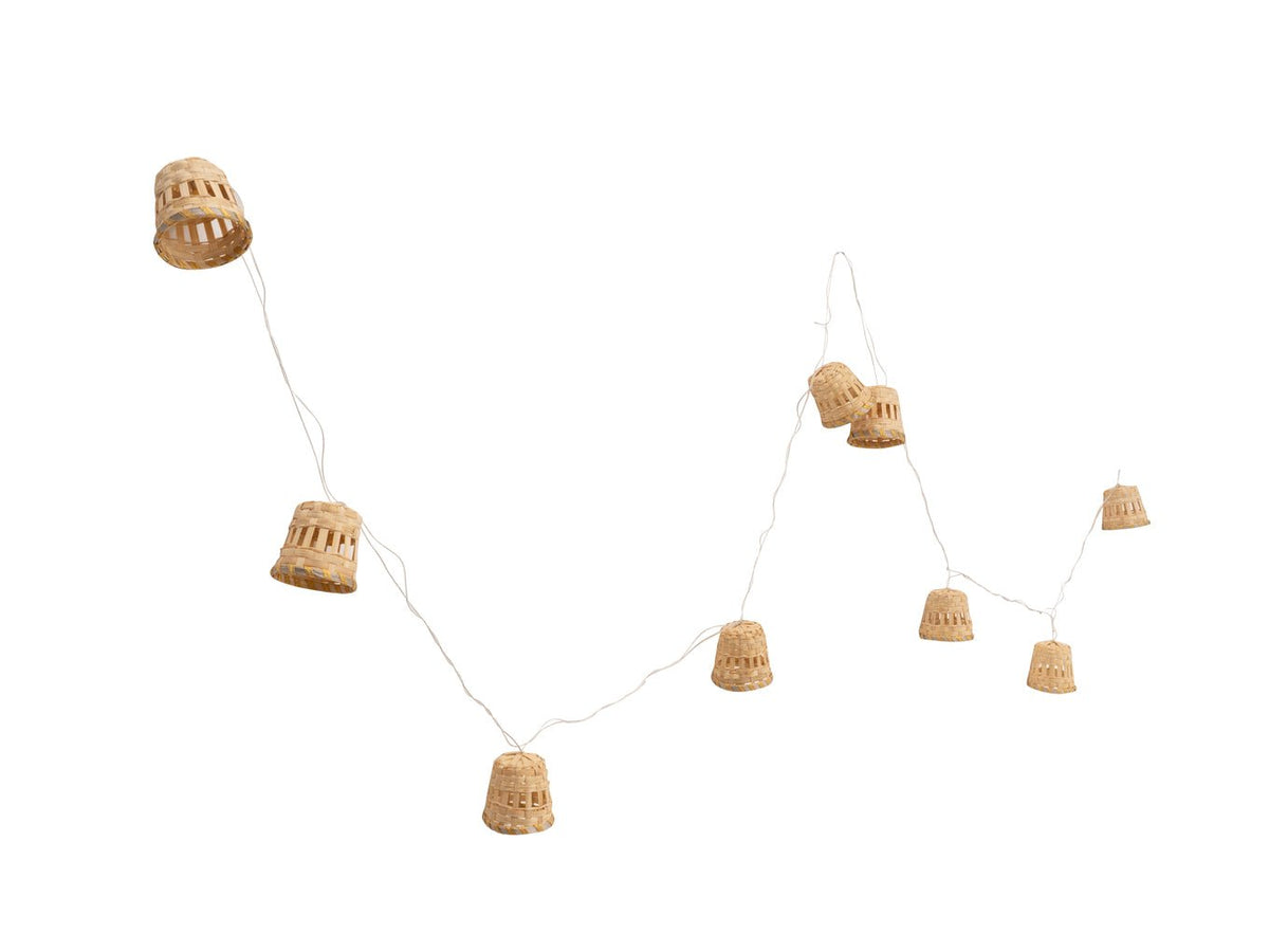 Lumina Handcrafted Bamboo String Light – Lamps & Lighting on Brown Living™. SKU: FL-2559. Img 4.