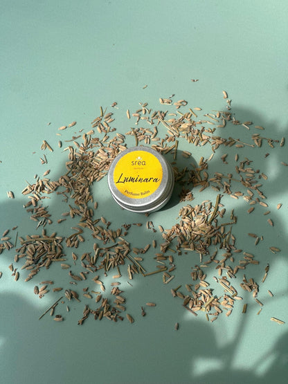 Luminara Perfume Balm | Long - Lasting Solid Fragrance – Perfume on Brown Living™. SKU: SN-PB-LM-10. Img 1.