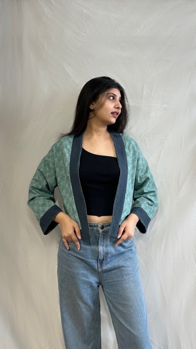 Luna Loop Shrug – Womens Jacket by Bloc'D by JBH available on Brown Living™. S . SKU: BSW004S. Img 1.