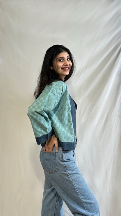 Luna Loop Shrug – Womens Jacket by Bloc'D by JBH available on Brown Living™. S . SKU: BSW004S. Img 2.