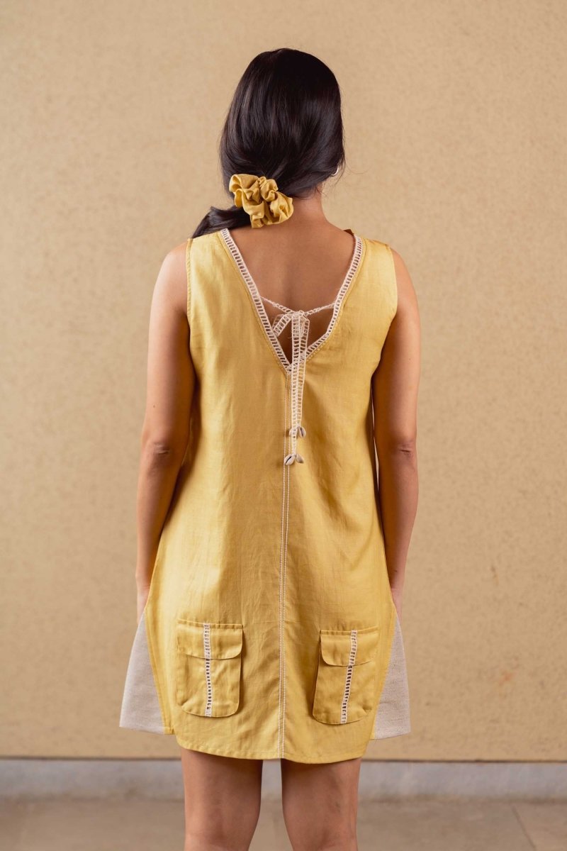 Lush Reversible Dress - Mustard - Hemp Tencel | Verified Sustainable by Brown Living™