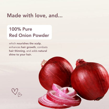 Luster Veda Onion Hair Mask - 100gm | Reduces Hairfall | Verified Sustainable by Brown Living™