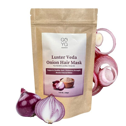 Luster Veda Onion Hair Mask - 100gm | Reduces Hairfall | Verified Sustainable by Brown Living™