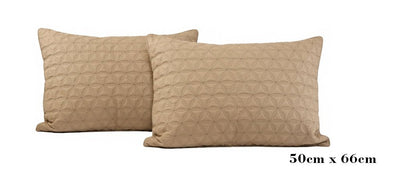 Luxury Dark Flax Cotton Satin Razai | Soft Lightweight Quilt 200 GSM – Bed Linens on Brown Living™. SKU: TEE2516-GF-2N. Img 4.