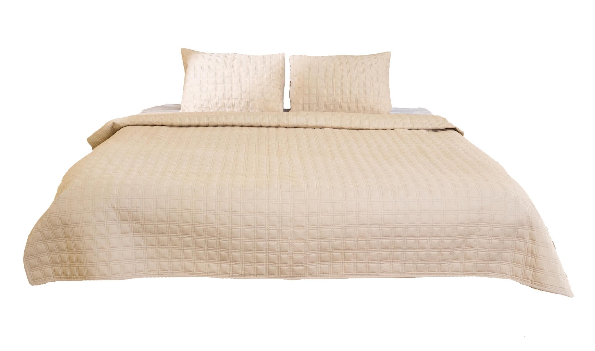Luxury Natural Cotton Satin Razai | Lightweight Quilt 200 GSM – Bed Linens on Brown Living™. SKU: TEE2515-C-1. Img 2.